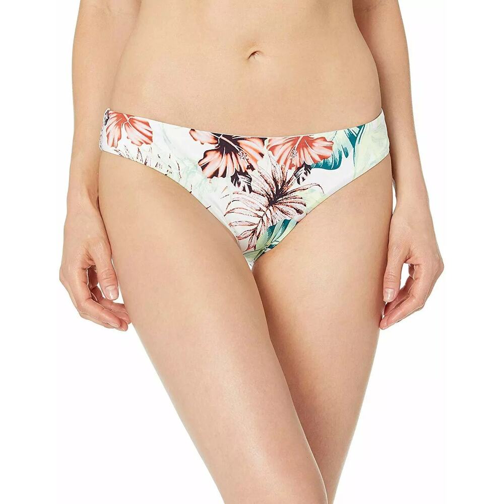 The  Bikini Lab Solid Cinched Back Hipster Bikini Tropical White Size S